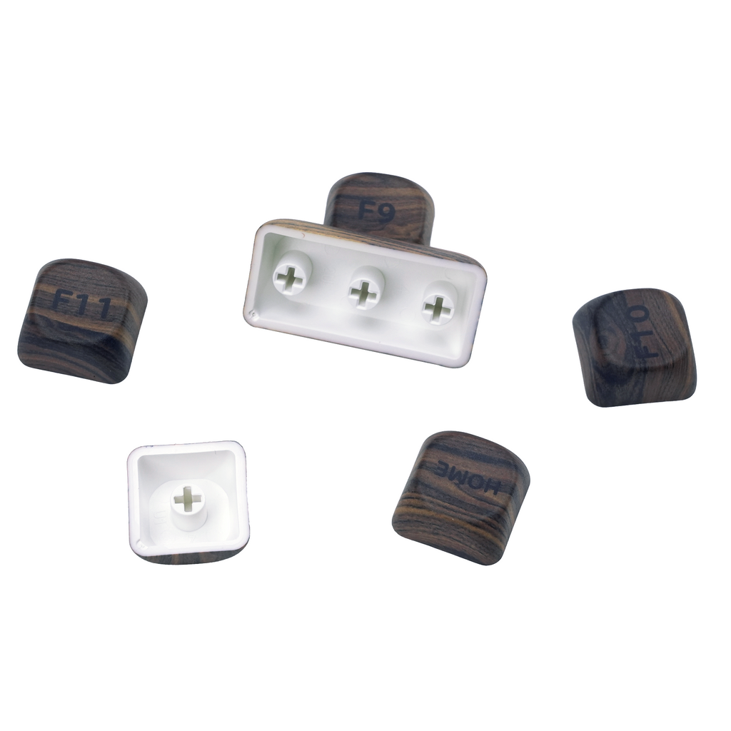 XVX Walnut Texture MOA  Profile Dye-Sublimation PBT 130-Key Keycap Set