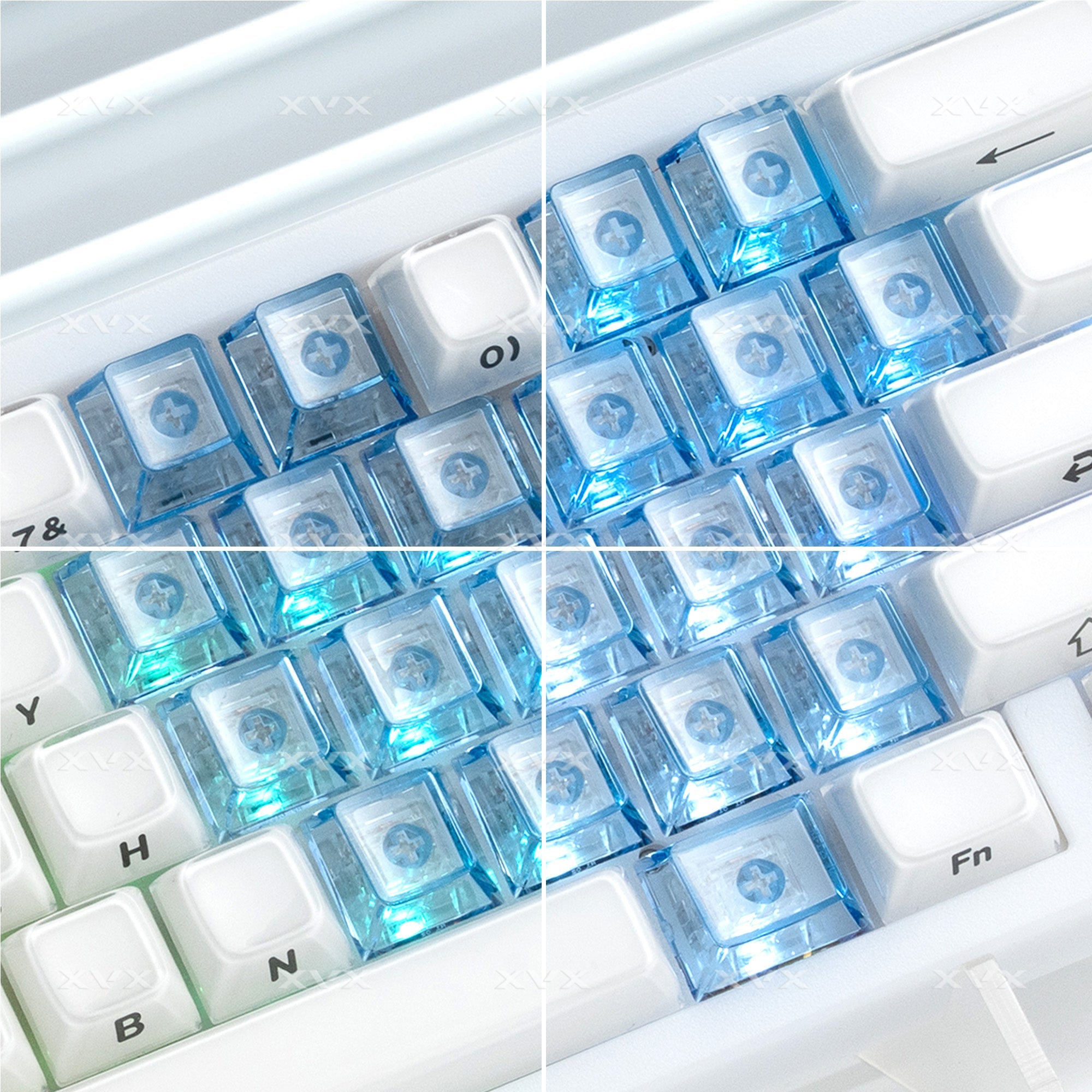 XVX Fizz 21-Key Heart Layout Cherry Profile Keycap Set