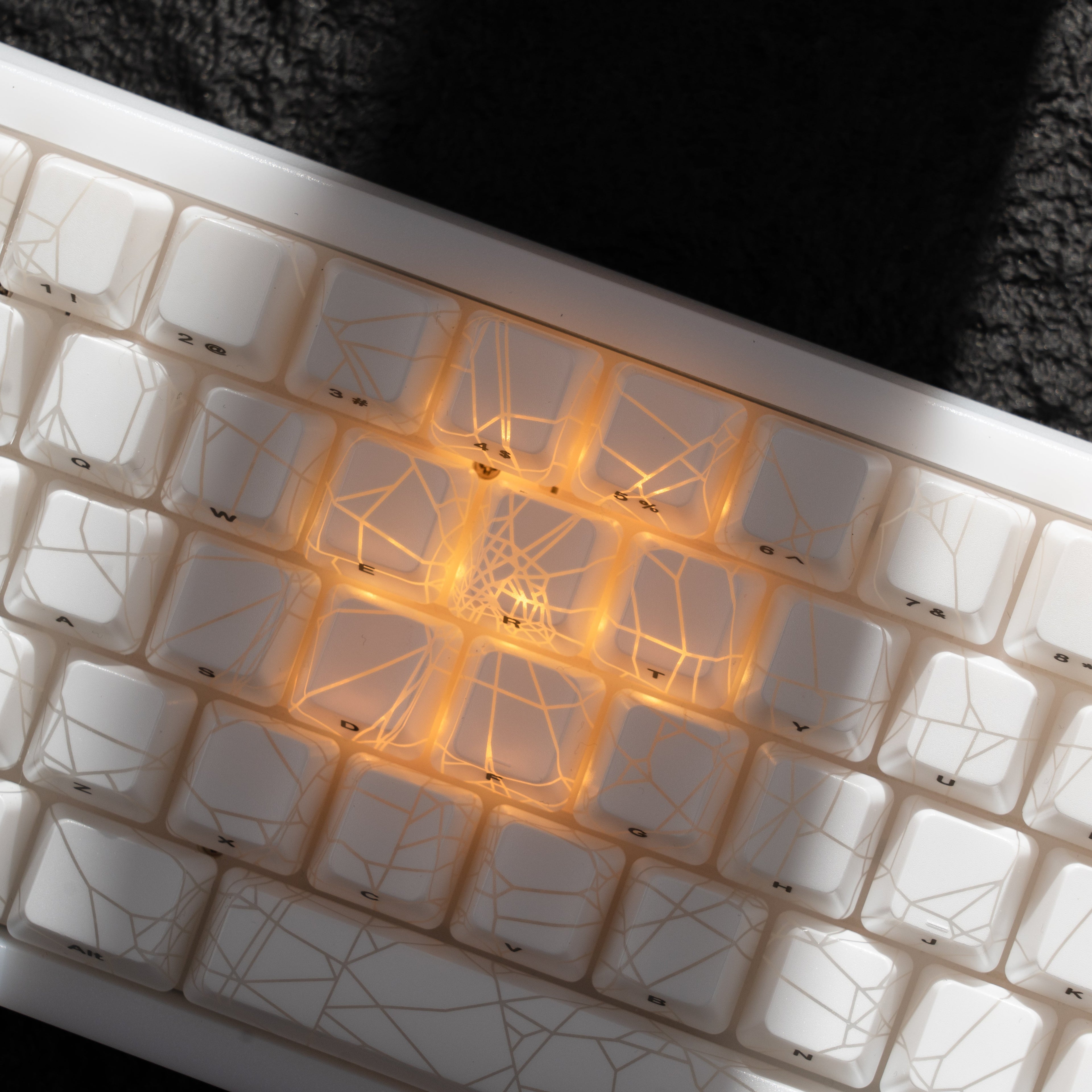 XVX M67 JadeStone Spider Web VIA Tri-Mode Mechanical Keyboard with IMD-Tech Keycaps