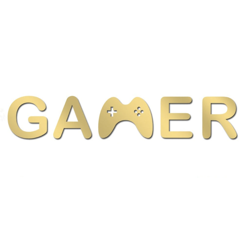 Acrylic Mirror Gamer Wall Decal