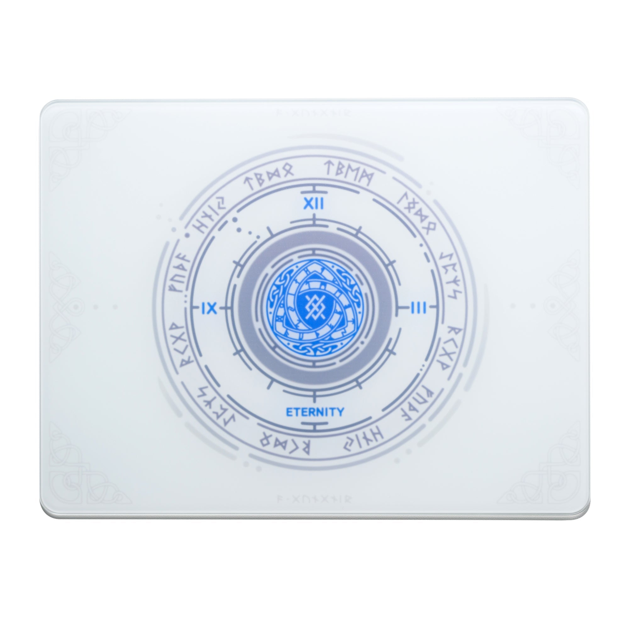 XVX Space Pad Glass Gaming Mouse Pad with Anti-Slip Rubber Base